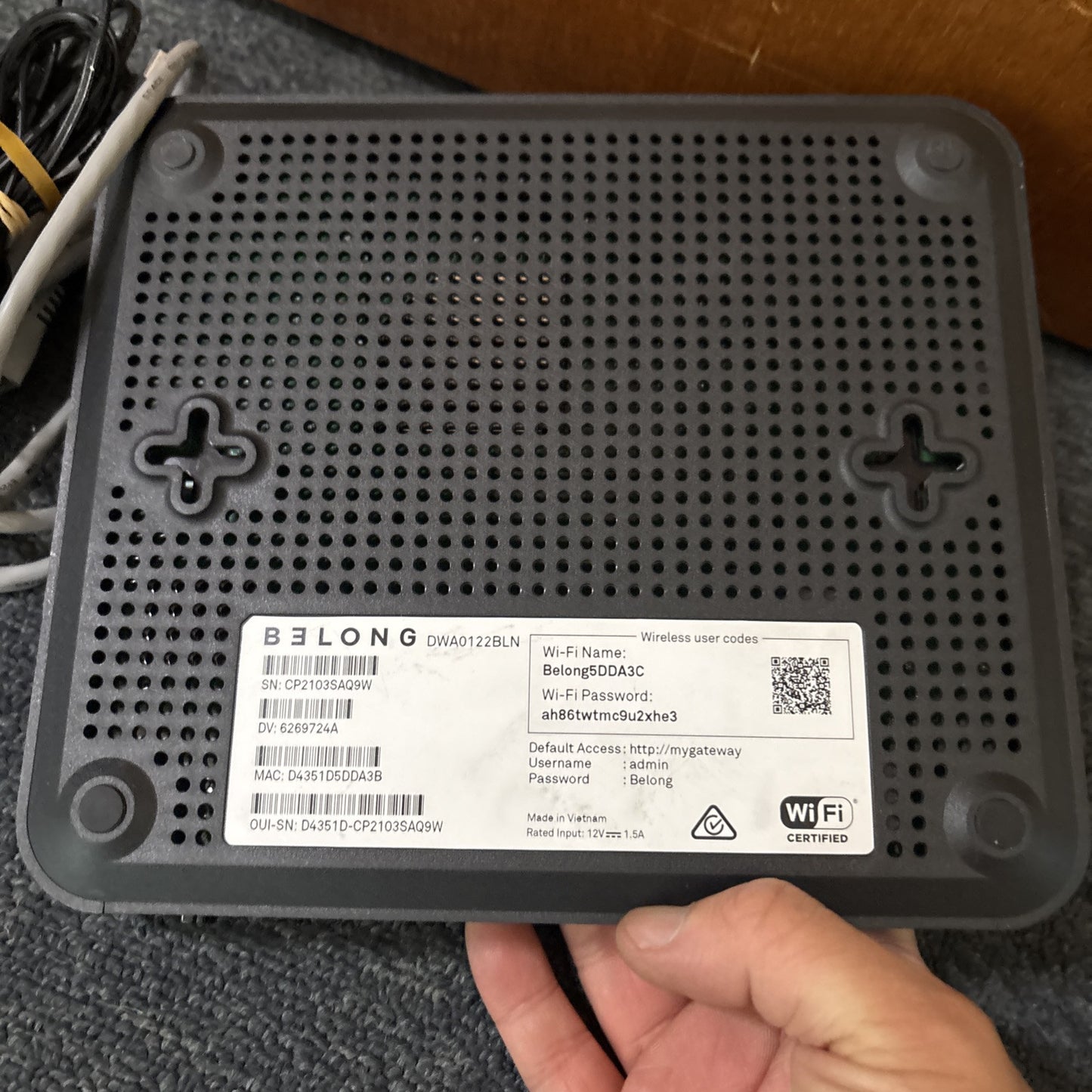 Belong Wireless Router DWA0122N NBN Compatible