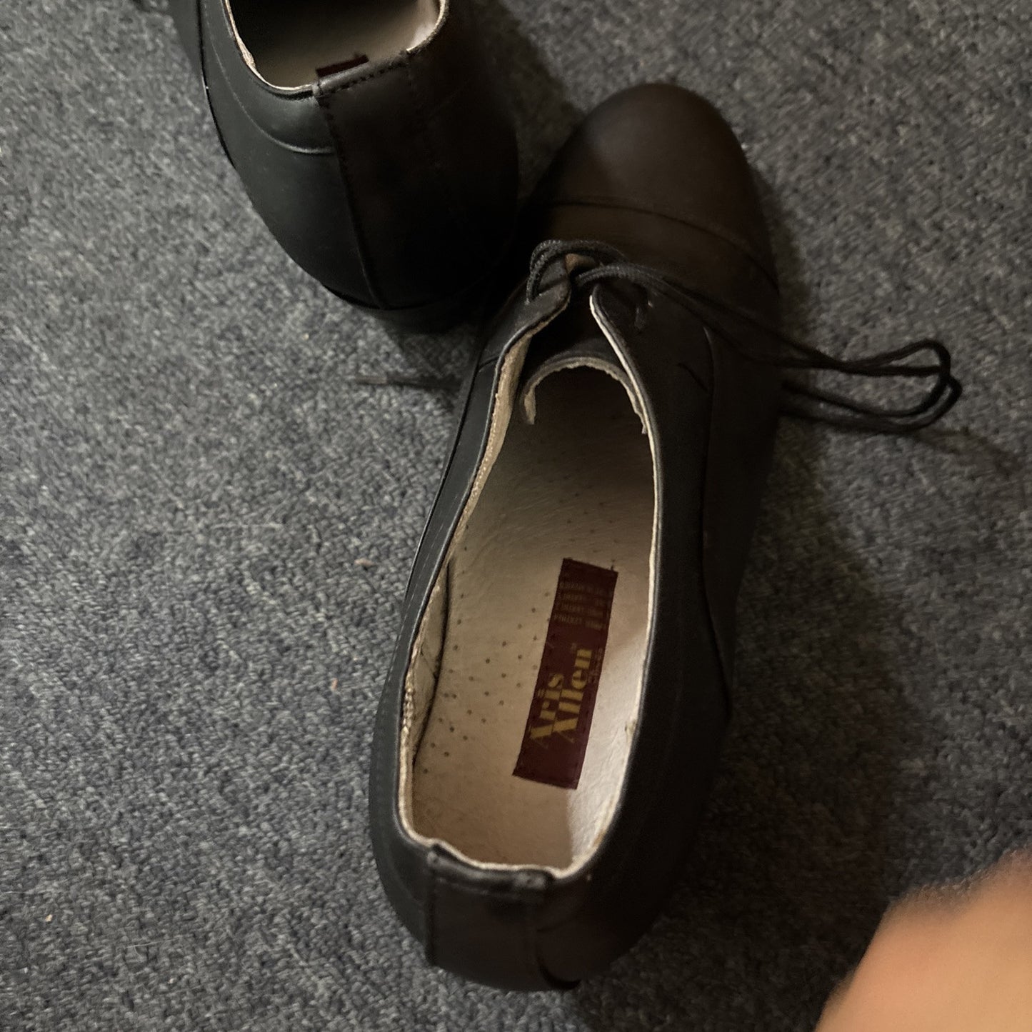 Aria Allen Tango Ballroom Dancing Leather Shoes Mens 9.5 AUS 149 *Never Used*