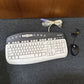 Microsoft Multimedia Keyboard 1.0A KB-0168 PS/2 Keyboard & 500 Mouse V2.0 USB
