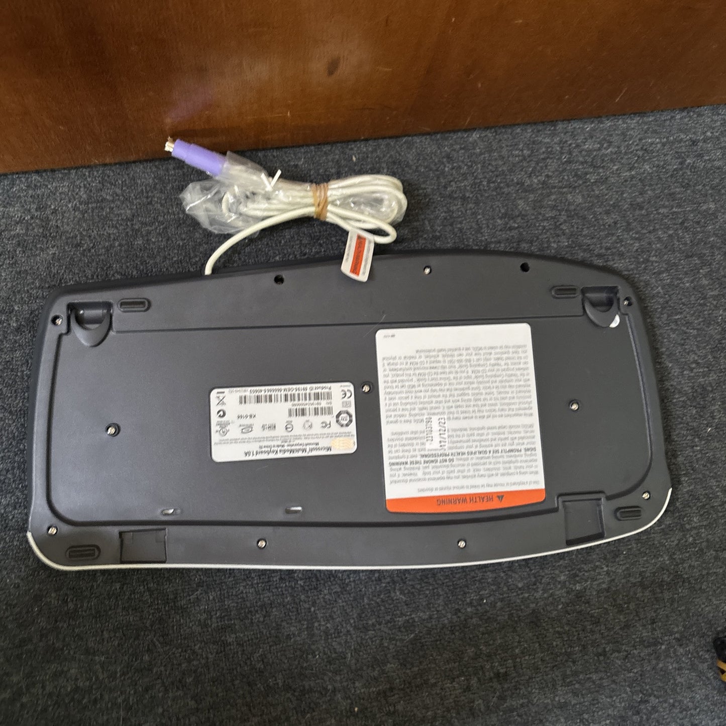 Microsoft Multimedia Keyboard 1.0A KB-0168 PS/2 Keyboard & 500 Mouse V2.0 USB