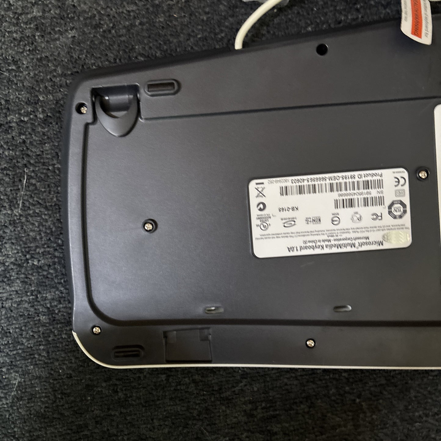 Microsoft Multimedia Keyboard 1.0A KB-0168 PS/2 Keyboard & 500 Mouse V2.0 USB