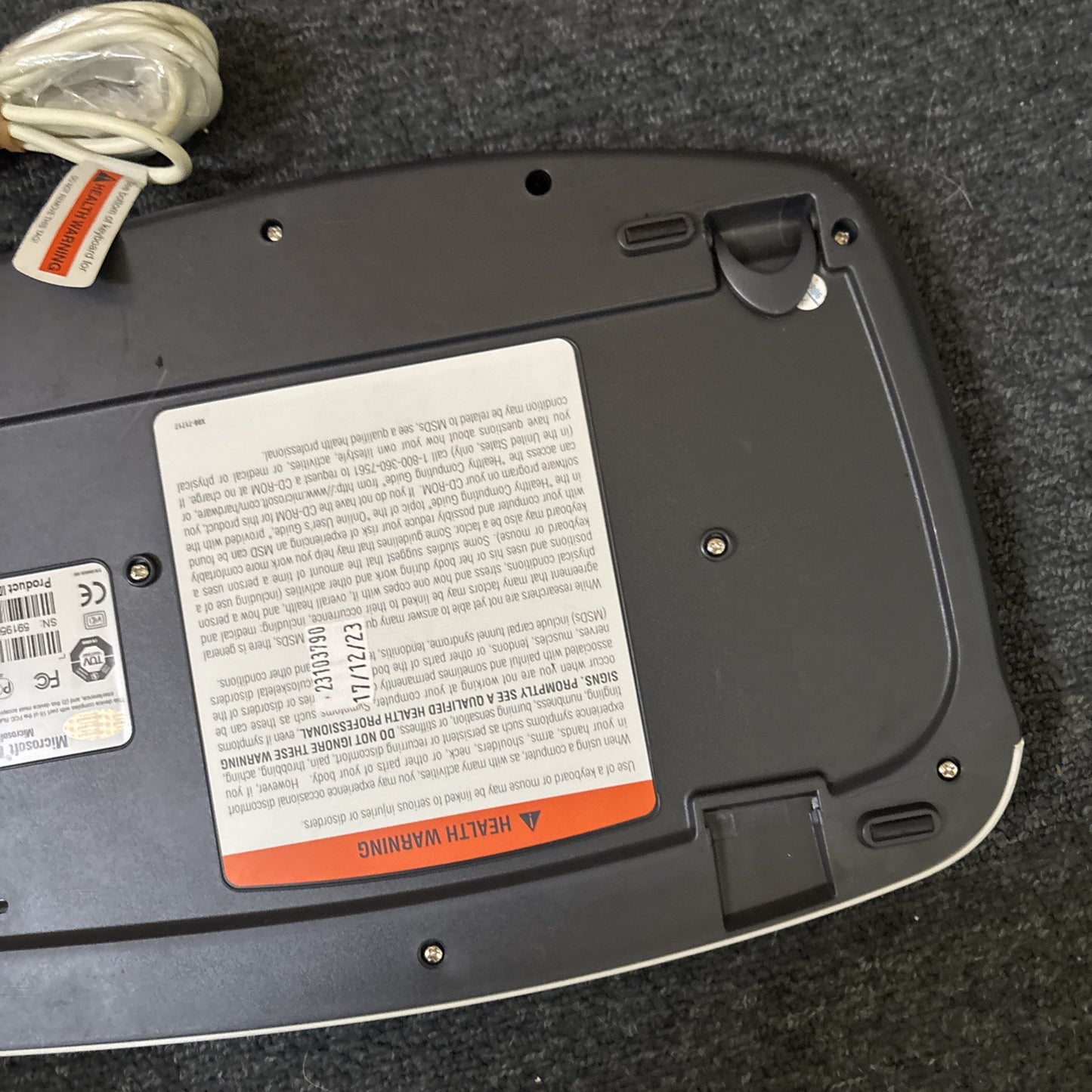 Microsoft Multimedia Keyboard 1.0A KB-0168 PS/2 Keyboard & 500 Mouse V2.0 USB