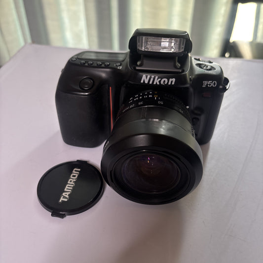 Nikon F50 SLR Film Camera & Tamron AF 28-70mm Lens 35mm