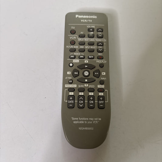 Genuine Panasonic N2QAHB000032 Remote Control For VCR TV