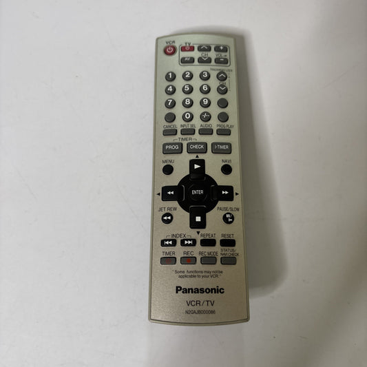 Genuine Panasonic N2QAJB000086 Remote Control For VCR TV