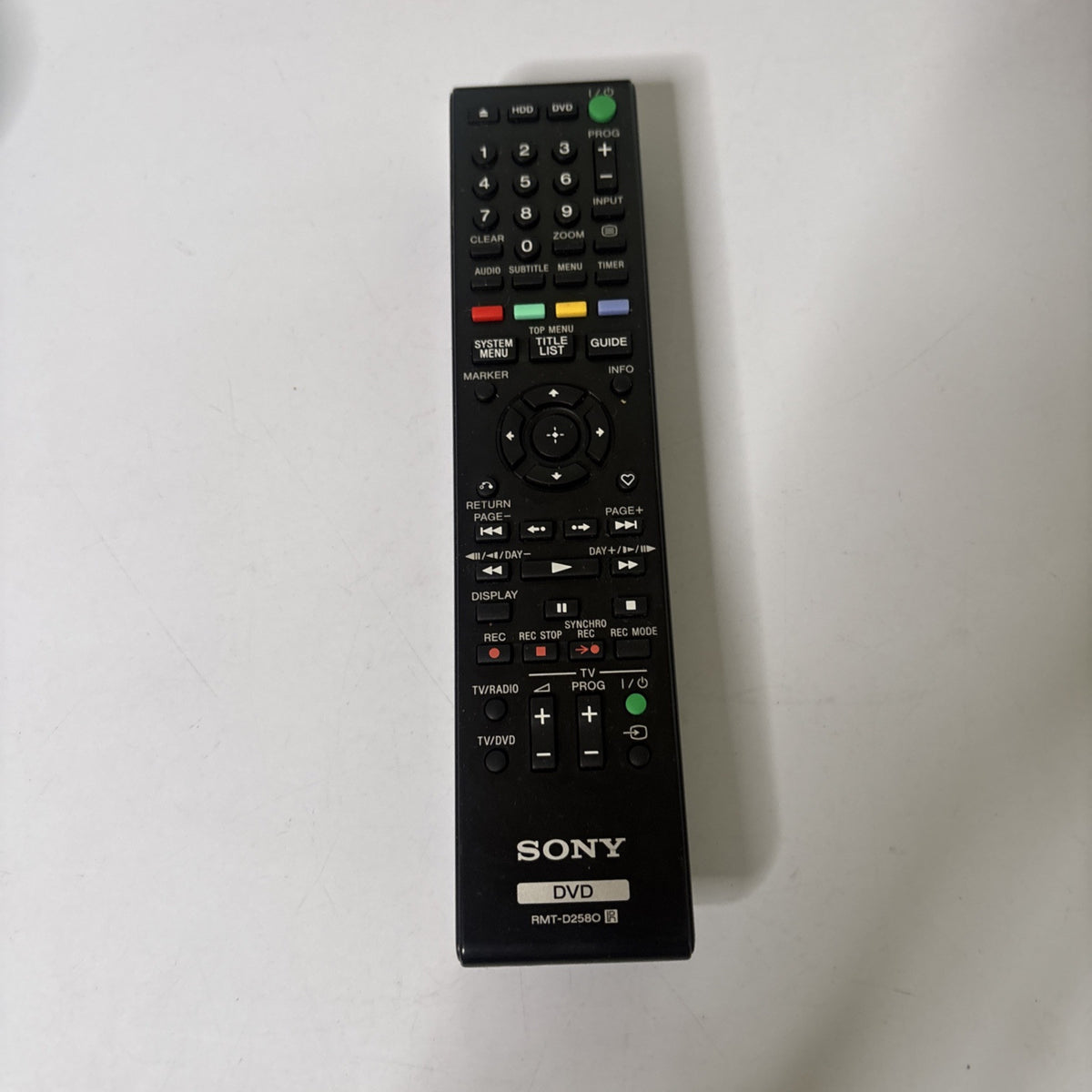 Genuine Sony RMT-D2580 Remote Control For HDD DVD Player RMT-D2480 RMT ...