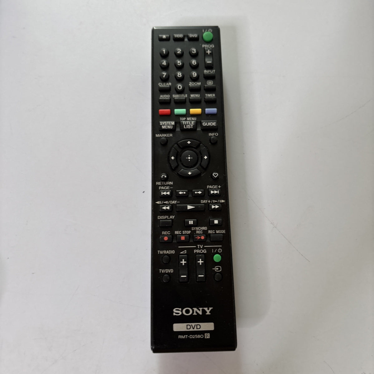 Genuine Sony RMT-D2580 Remote Control For HDD DVD Player – Retro Unit