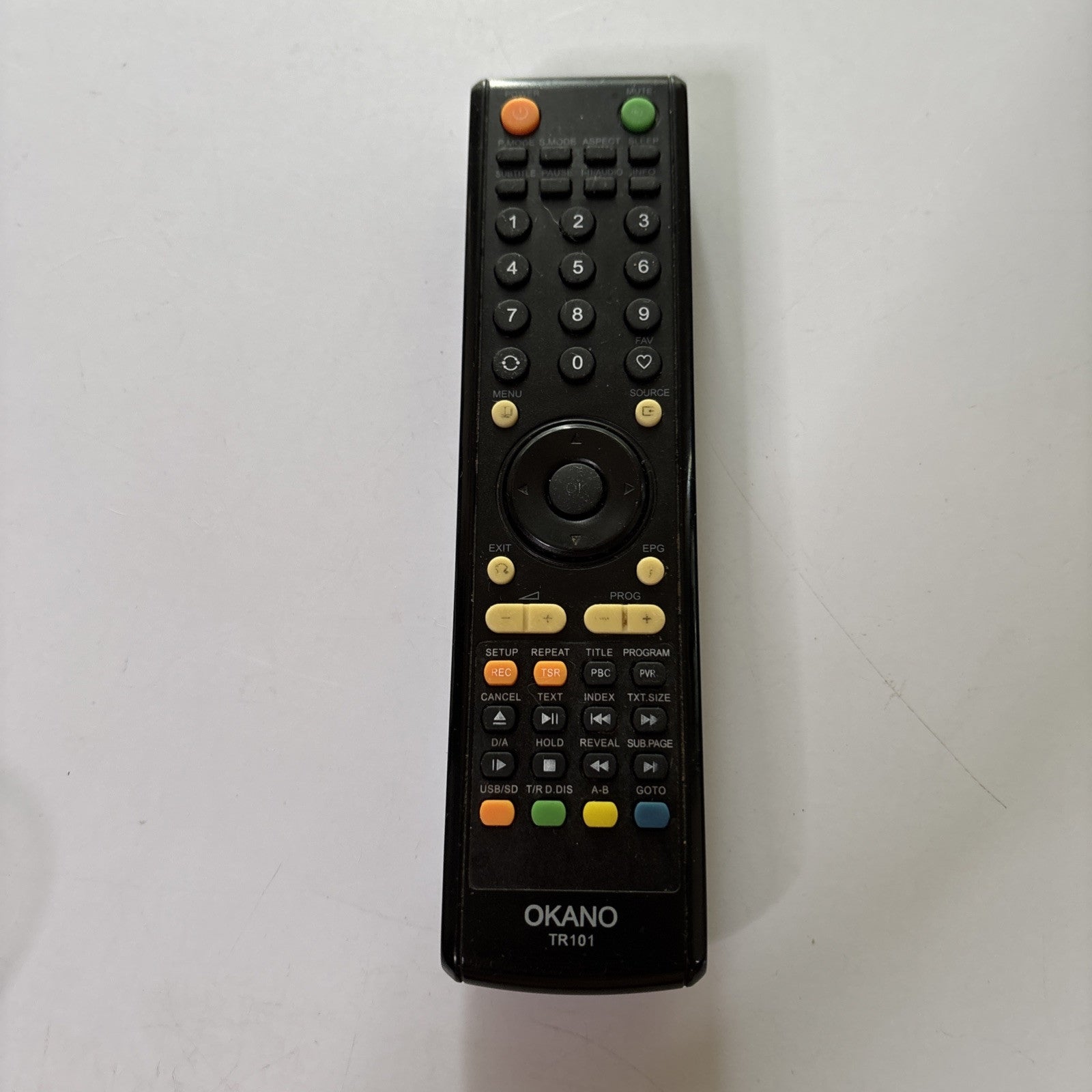 Okano TR101 Remote Control *Missing Battery Lid* – Retro Unit