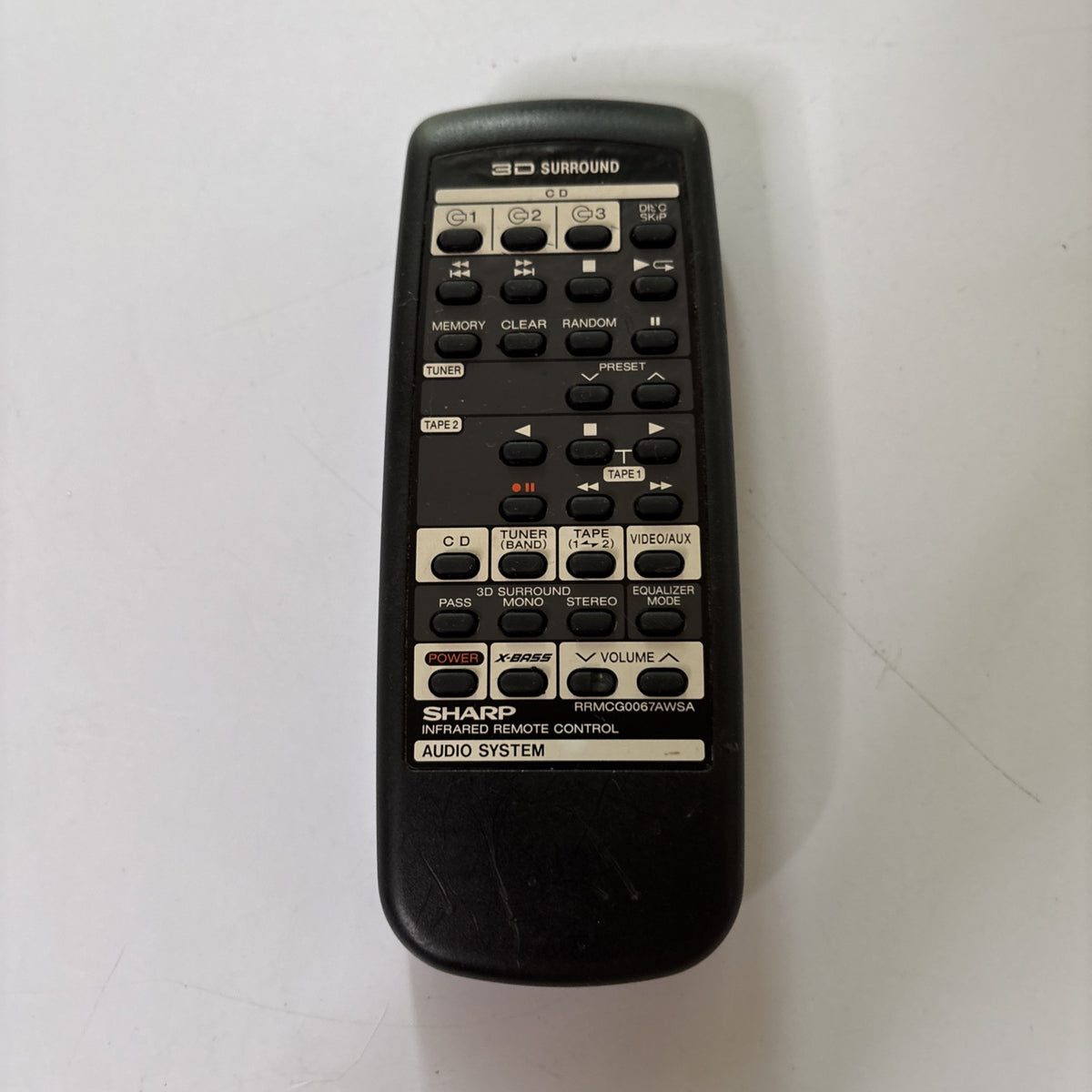 Genuine Sharp RRMCG0067AWSA Remote Control For Audio System – Retro Unit