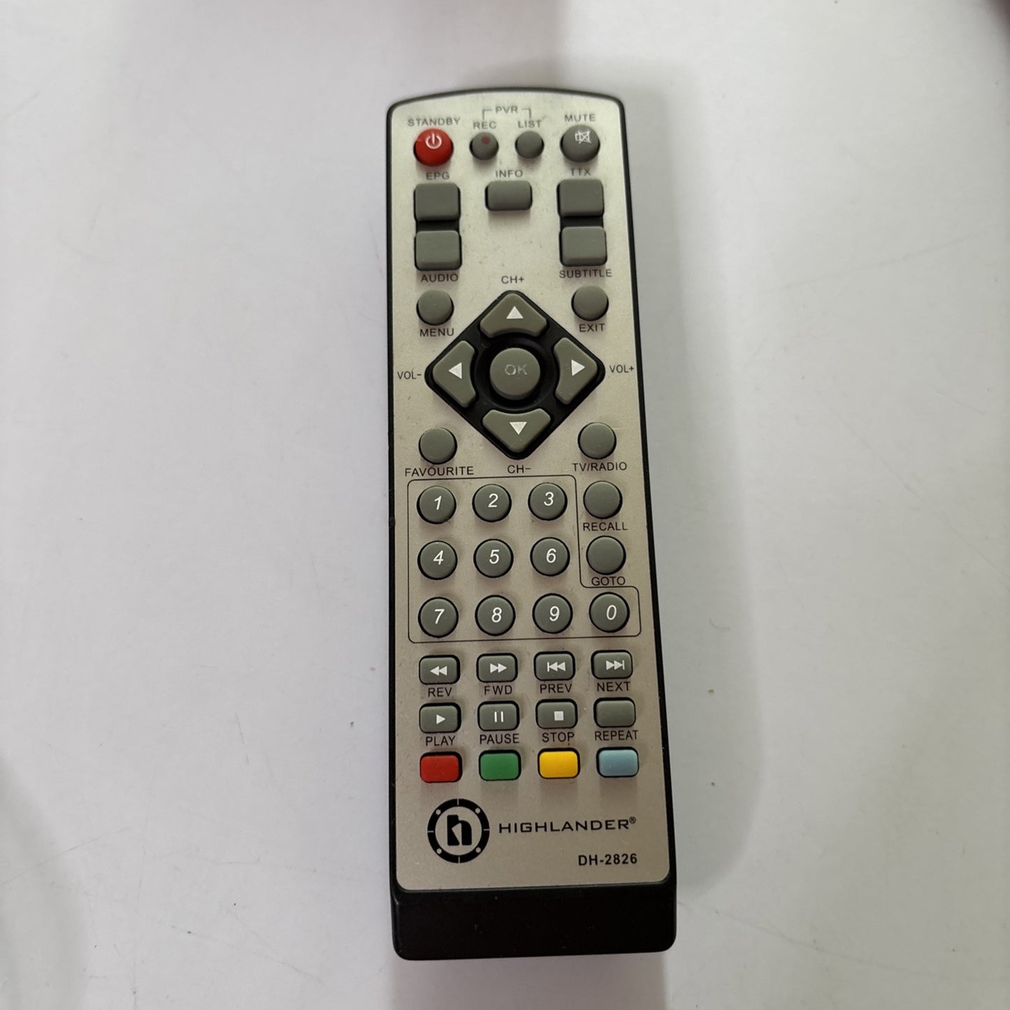 Genuine Highlander DH-2826 Remote Control