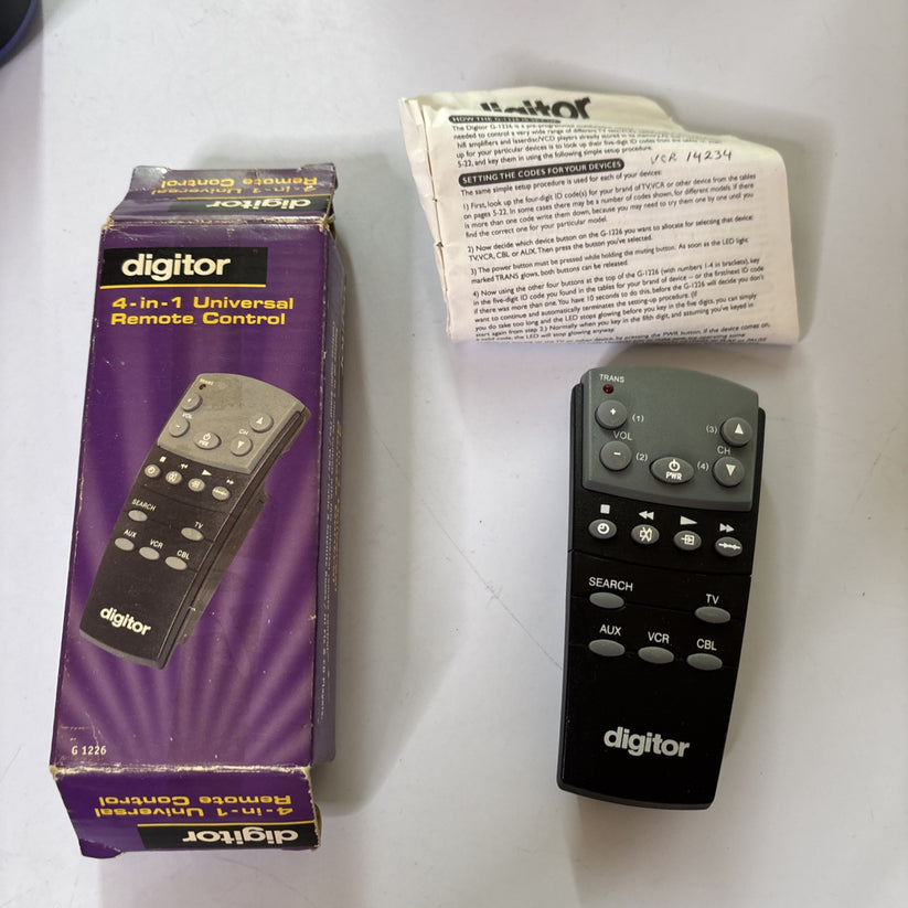 Digitor 4-in-1 Universal Remote Control – Retro Unit