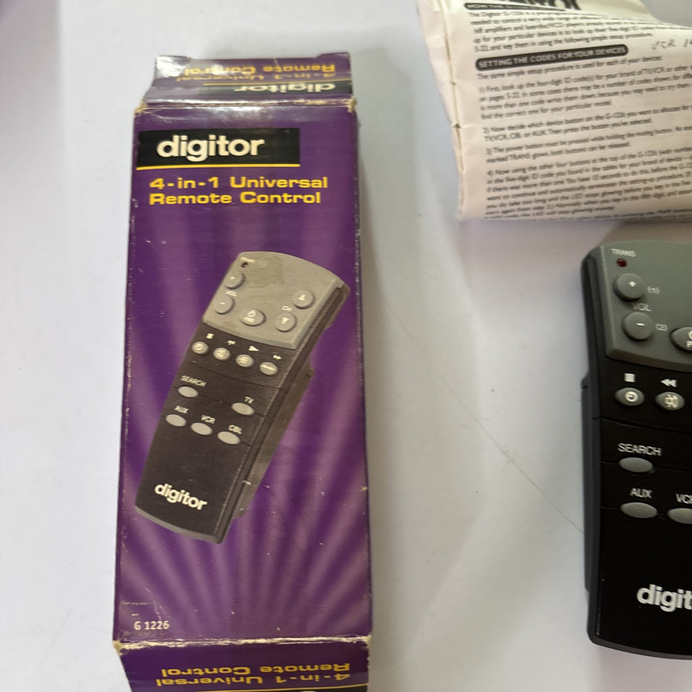 Digitor 4-in-1 Universal Remote Control – Retro Unit