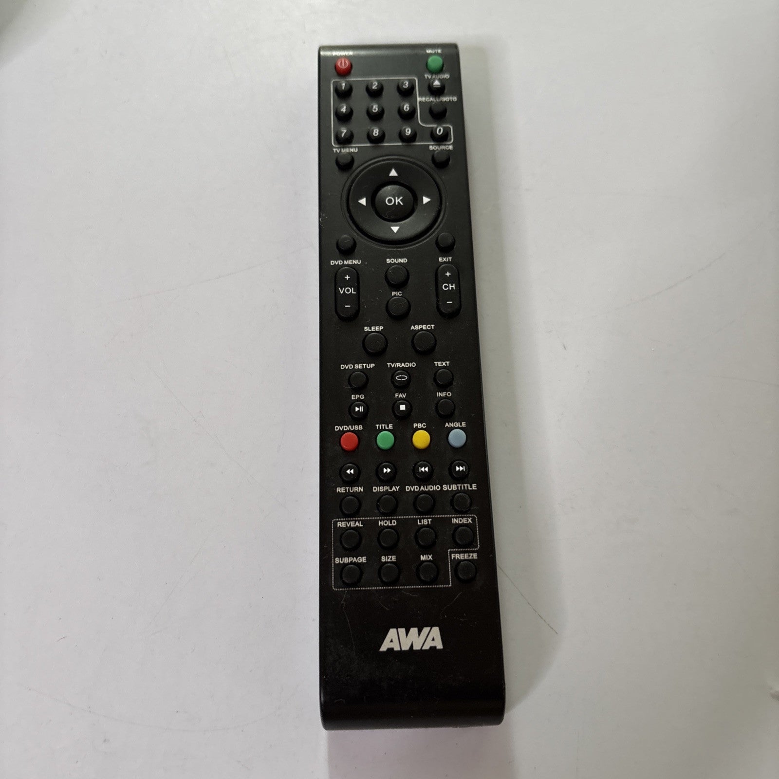 Awa Remote Control For TV DVD *Battery Lid Missing* – Retro Unit