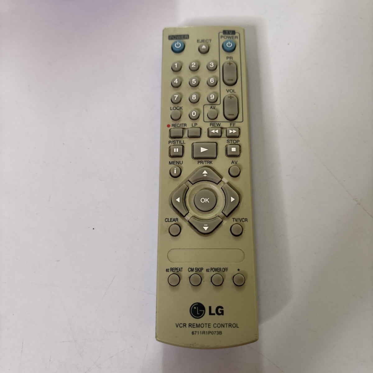 Genuine LG 6711R1P073B Remote Control For DVD VCR GC990W, LV4260, LV42 ...