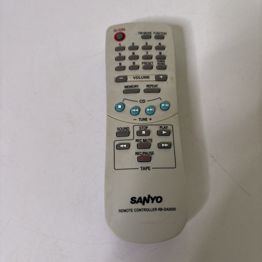 Genuine Sanyo RB-DA2000 Remote Control for Radio TV Tape Player