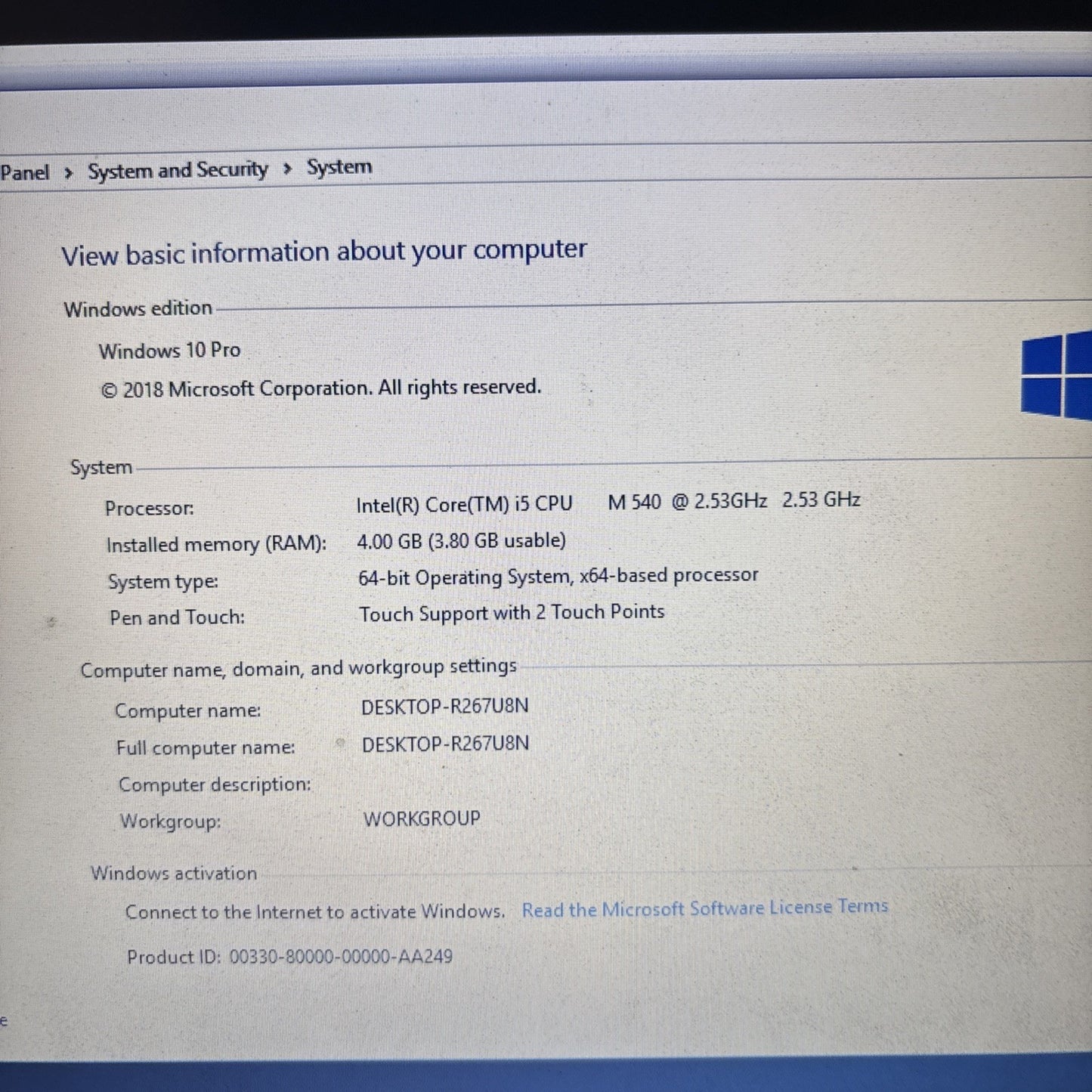 Lenovo ThinkPad T410 Intel i5 4gb RAM 320GB HDD DVD *Speaker Needs Replacing*