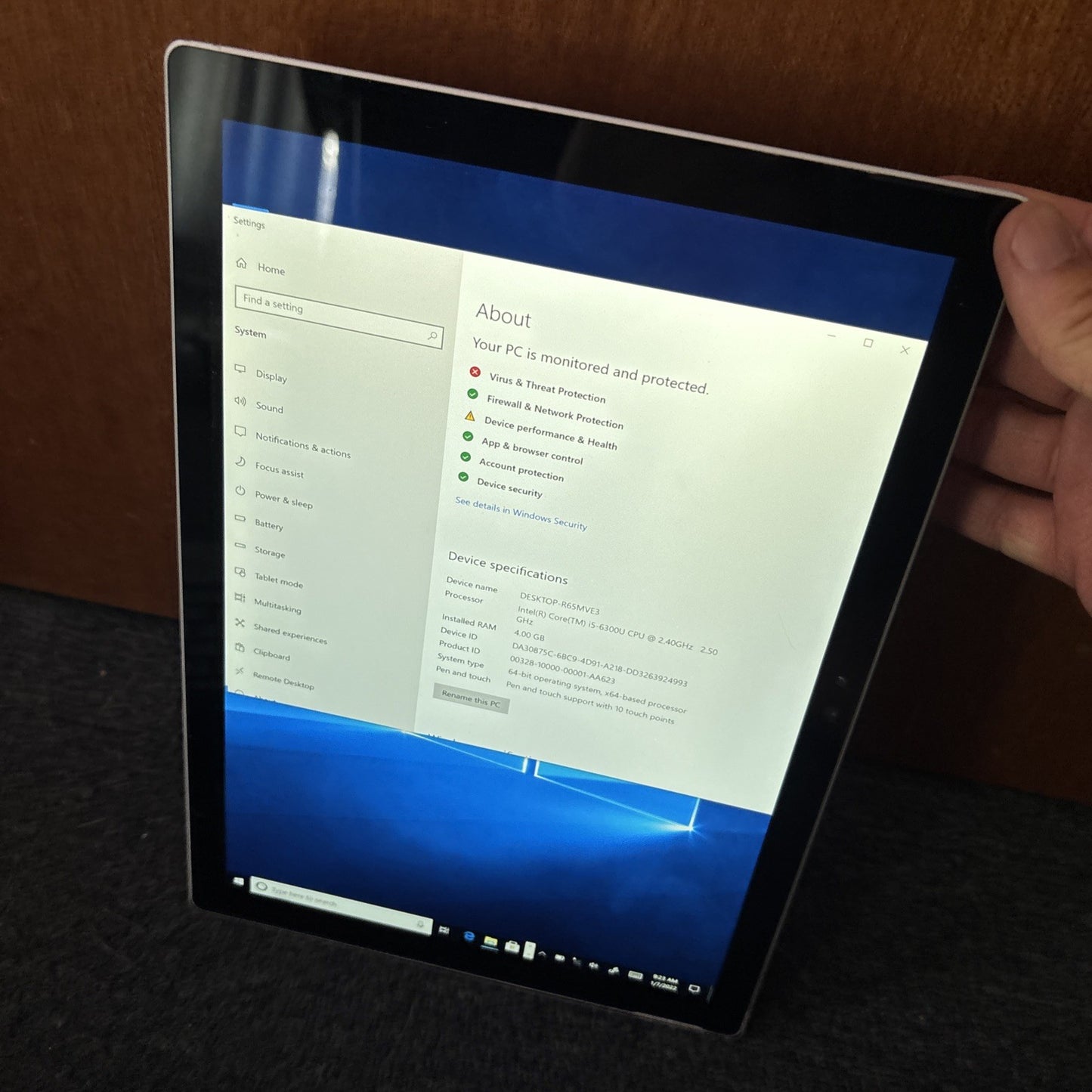 Microsoft Surface Pro 4 i5-6300U 4GB RAM Keyboard Trackpad 128GB SSD