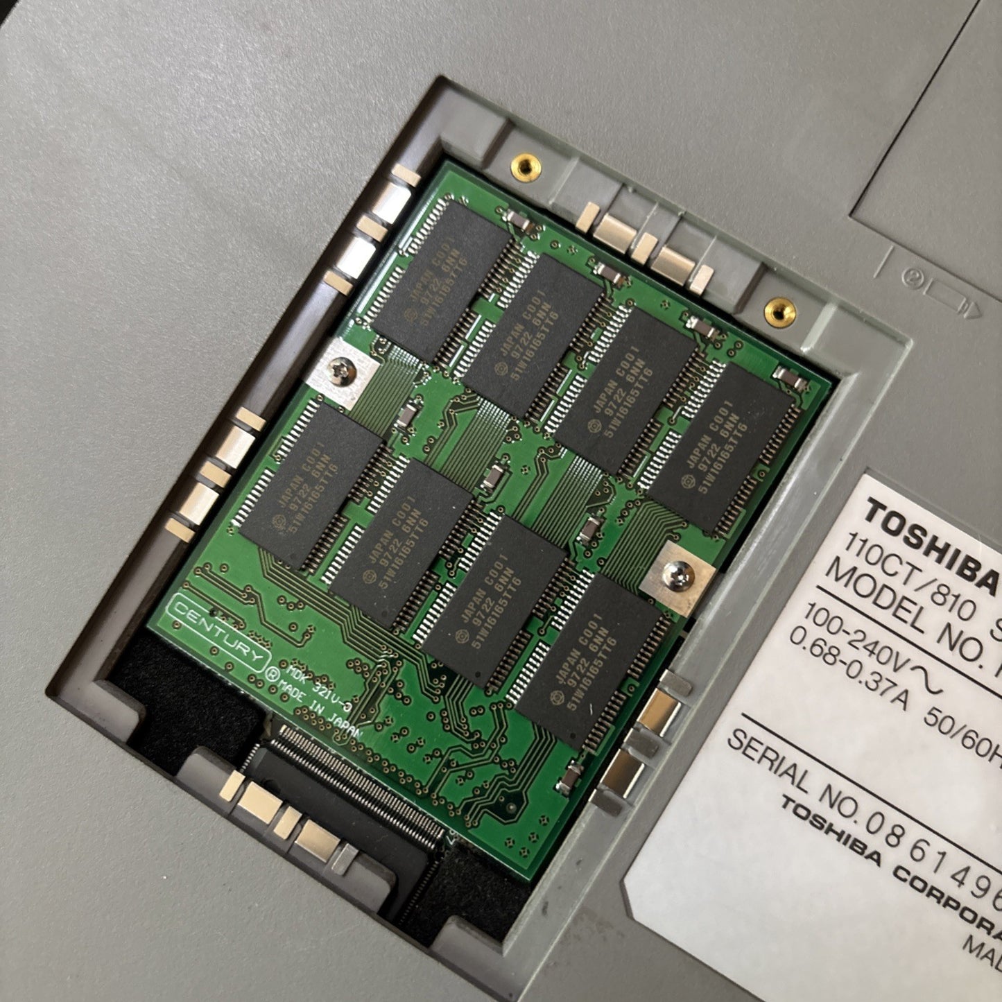 Toshiba Satellite 110CT/810 Laptop 3.5" Floppy 814mb Hdd *Faulty Not Working*