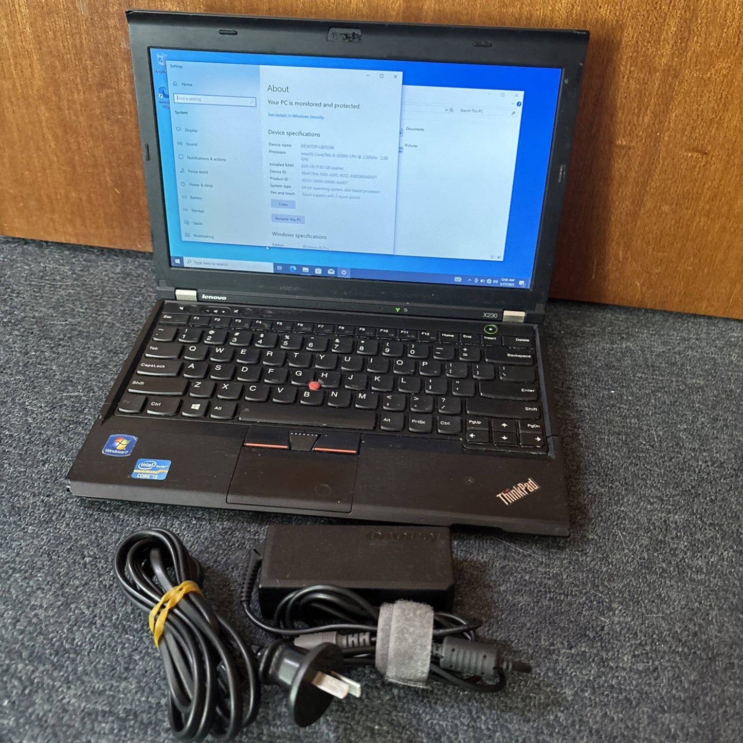 Lenovo ThinkPad X230 Intel i5-3210M Laptop 128GB SDD 8GB RAM