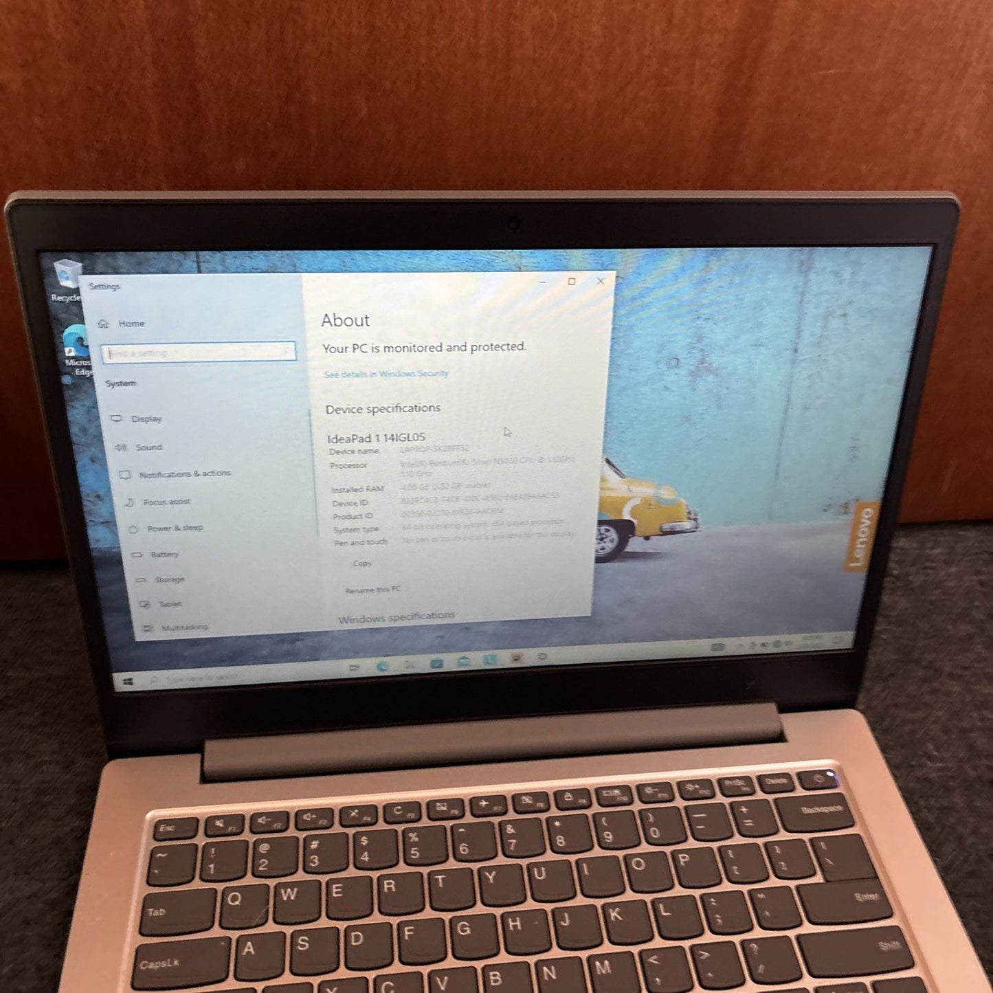 Lenovo Ideapad 1 14IGL05 Laptop 4GB RAM 120GB SDD Win11