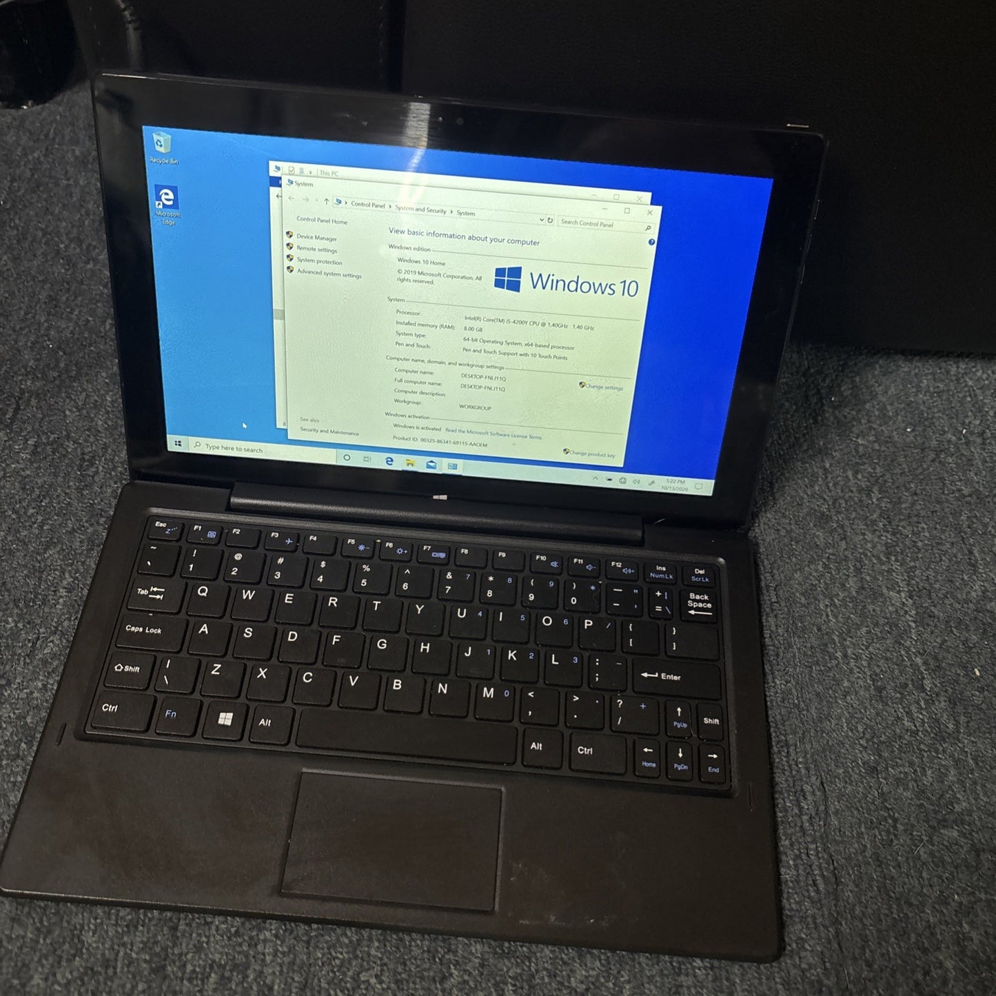 Leader W450D Intel i5 Touchscreen Laptop 232GB SDD 8gb RAM *Requires New Battery