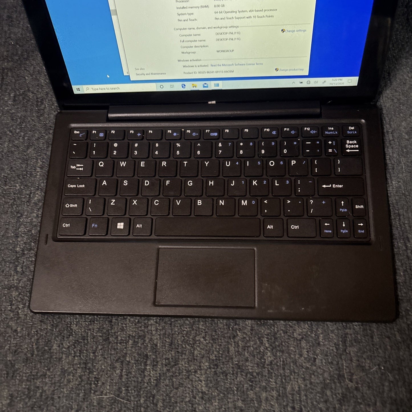 Leader W450D Intel i5 Touchscreen Laptop 232GB SDD 8gb RAM *Requires New Battery