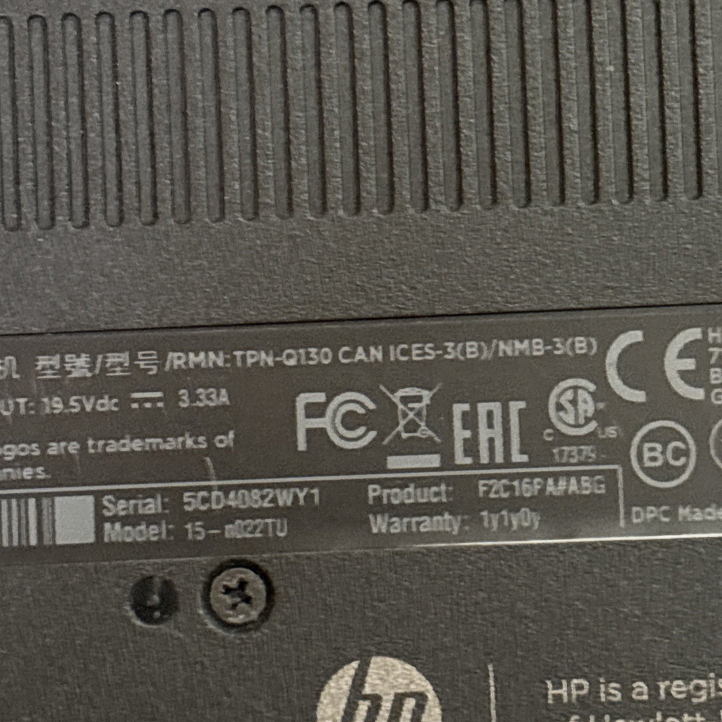 HP Pavilion i5 TPN-Q130 500gb HDD 8GB RAM *Requires New Battery*