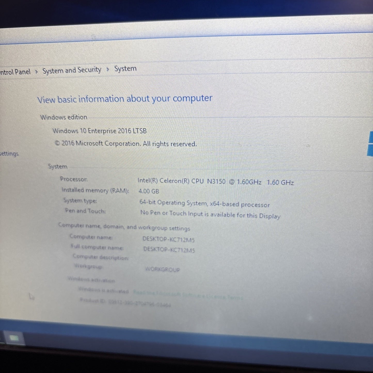 Acer TravelMate B116 Series Laptop 500gb SDD 4GB RAM