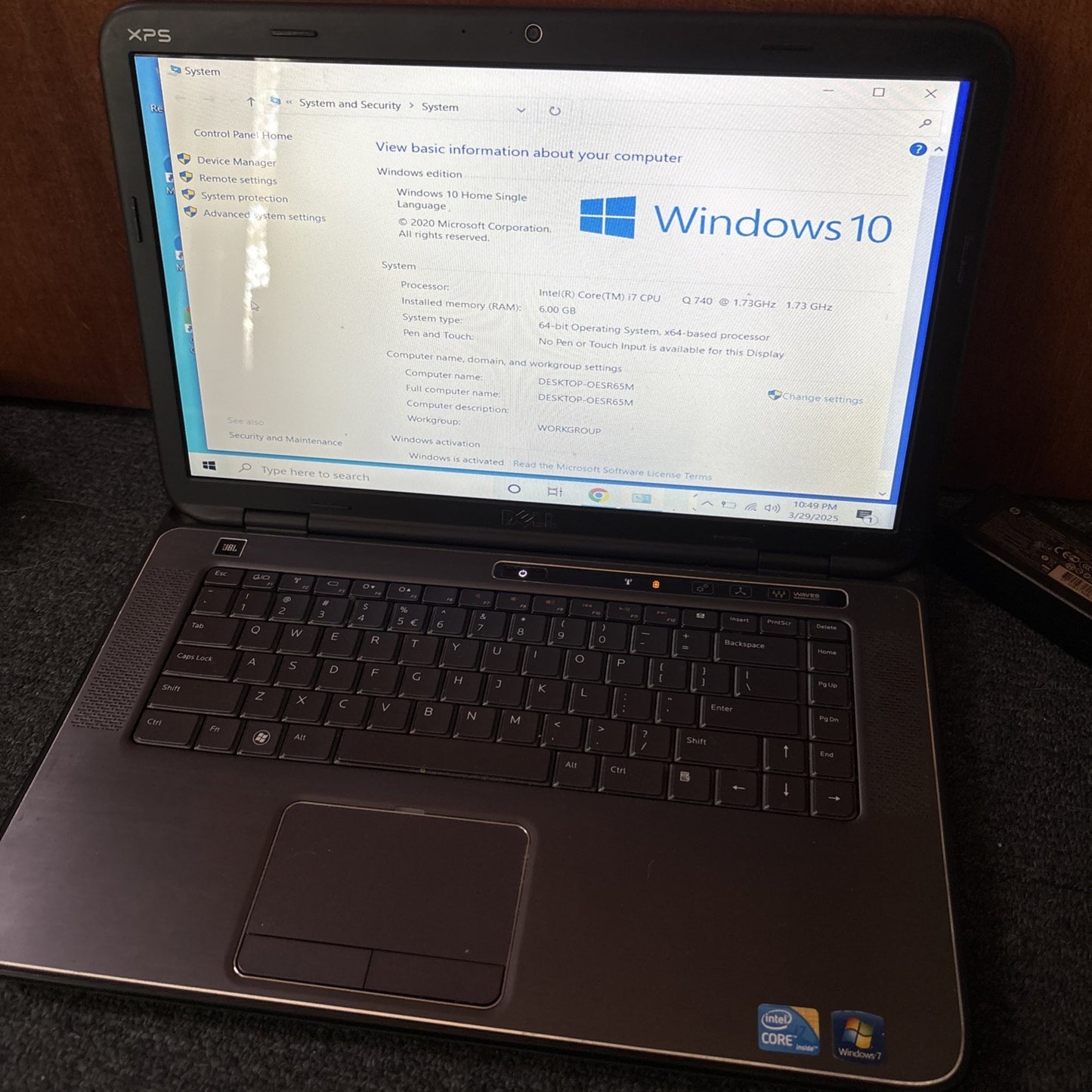 Dell XPS L501X Laptop 600gb HDD 6gb RAM *No Battery DVD Not Working *