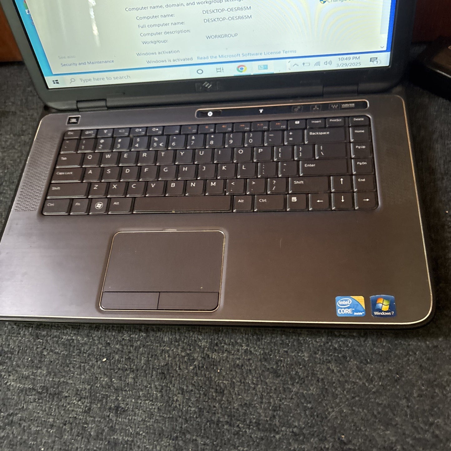 Dell XPS L501X Laptop 600gb HDD 6gb RAM *No Battery DVD Not Working *