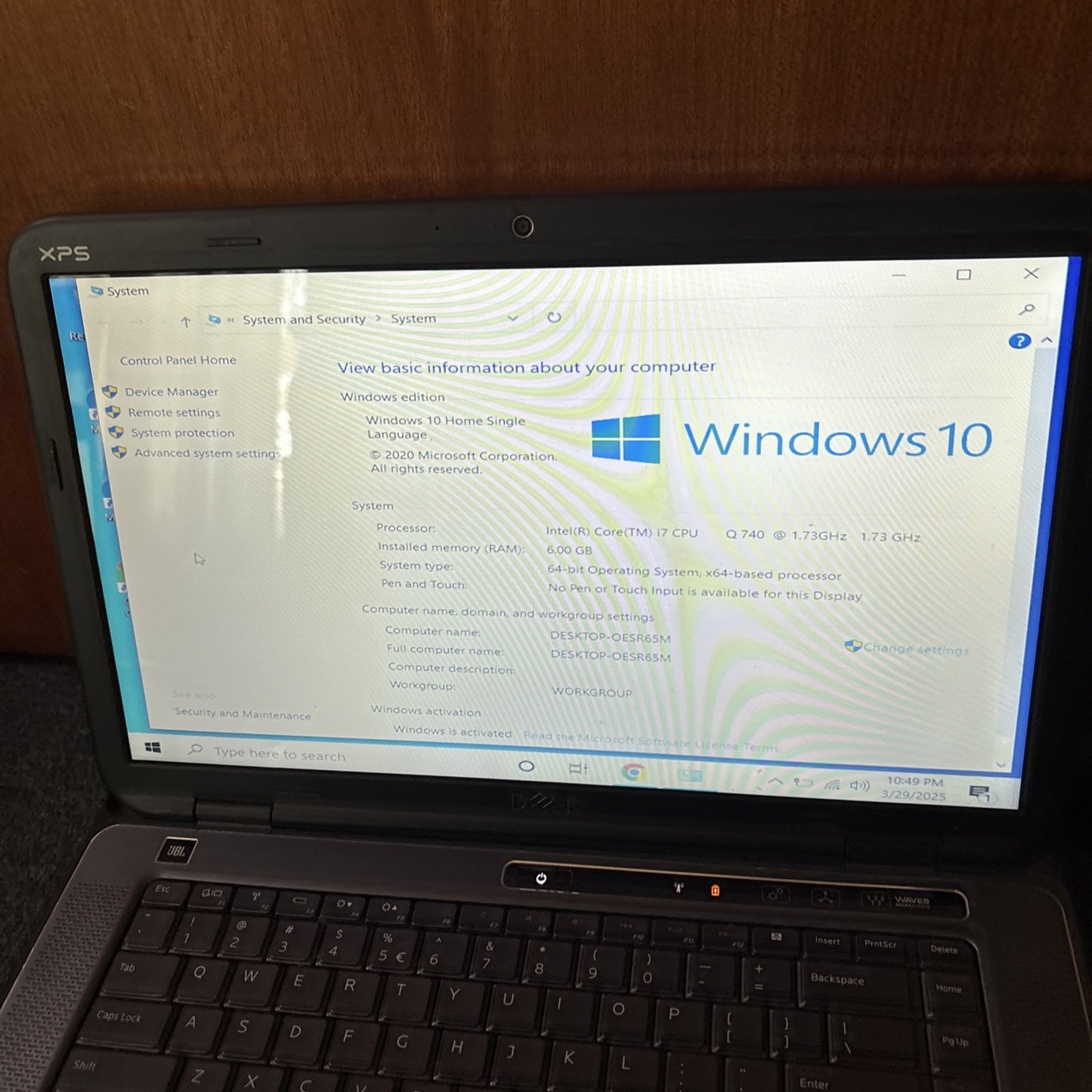 Dell XPS L501X Laptop 600gb HDD 6gb RAM *No Battery DVD Not Working *