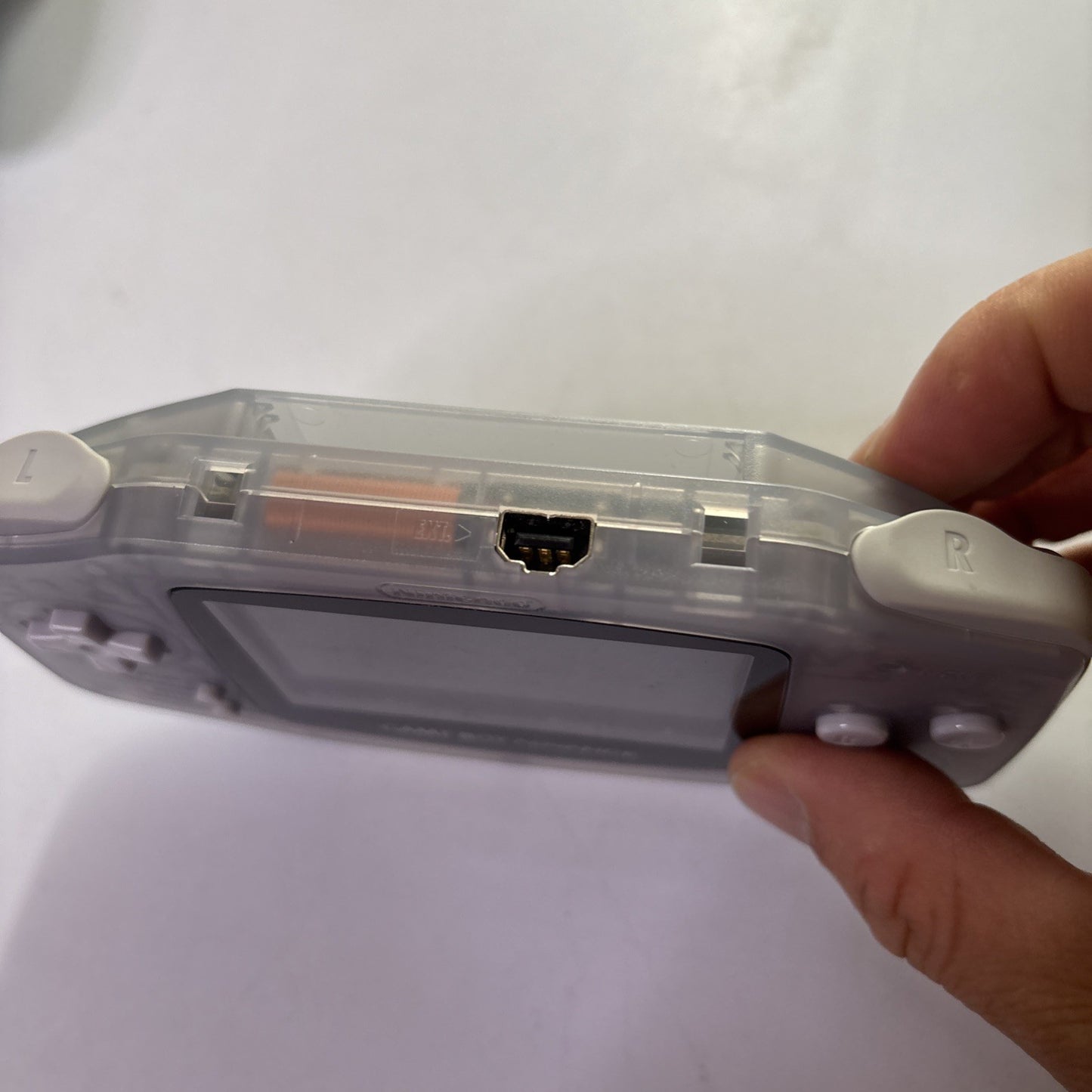 Nintendo Gameboy Advance Console GBA Original AGB-001 Clear Transparent