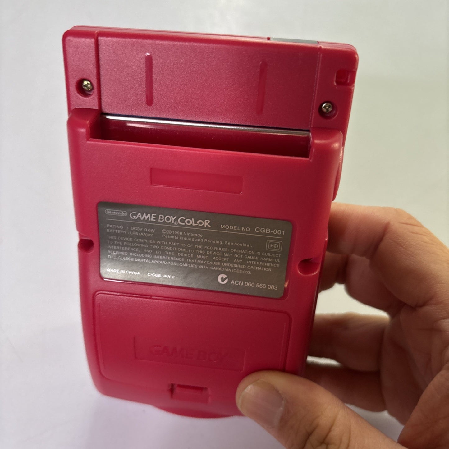 Nintendo Gameboy Color Console *New Backlit IPS Screen* CGB-001 Red