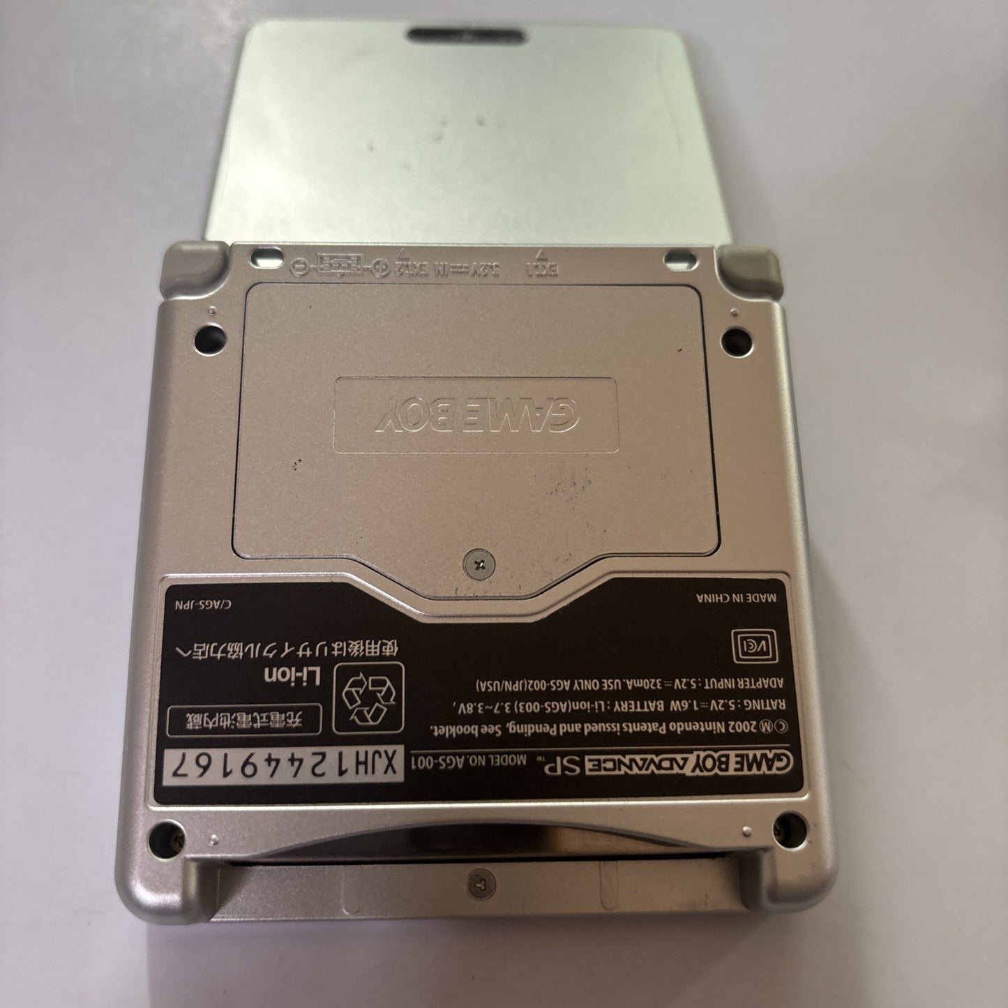 Nintendo Gameboy Advance SP Console Silver  AGS-001