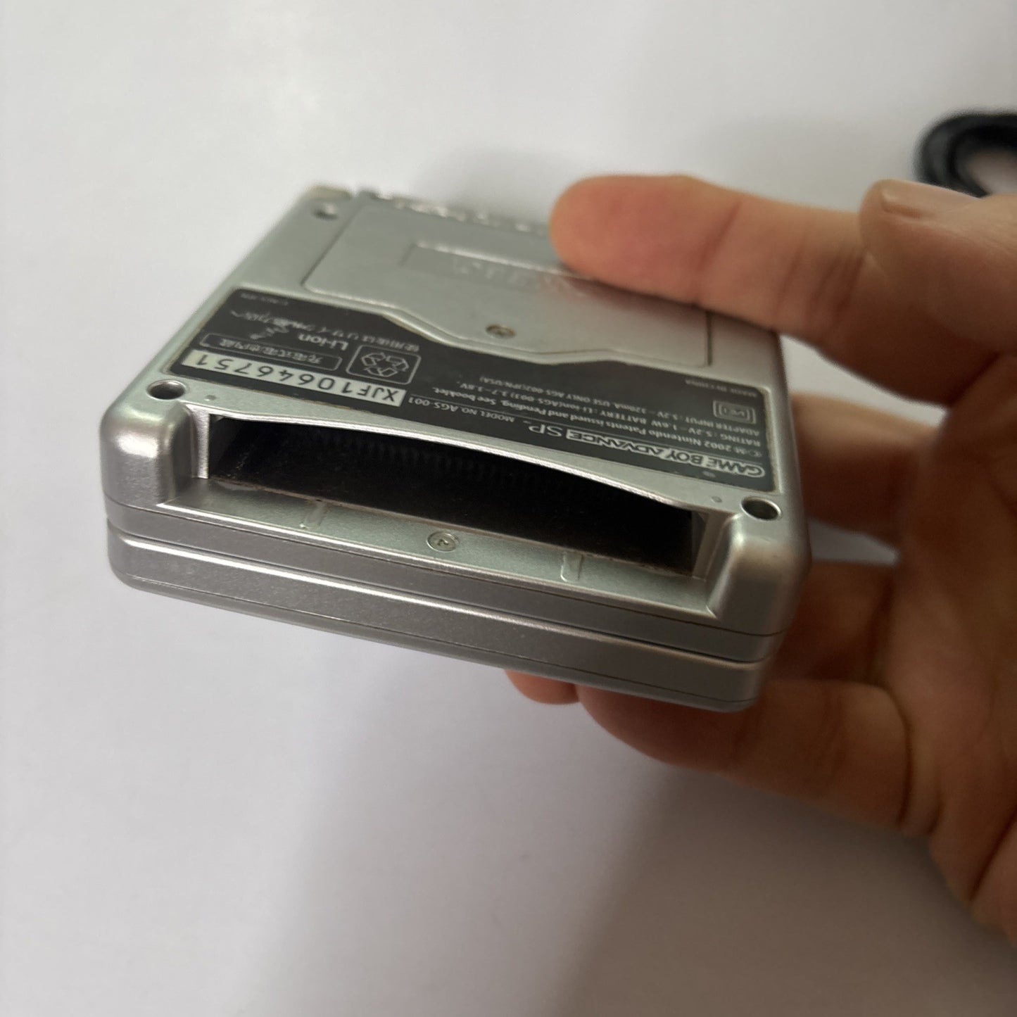 Nintendo Gameboy Advance SP Console Silver  AGS-001