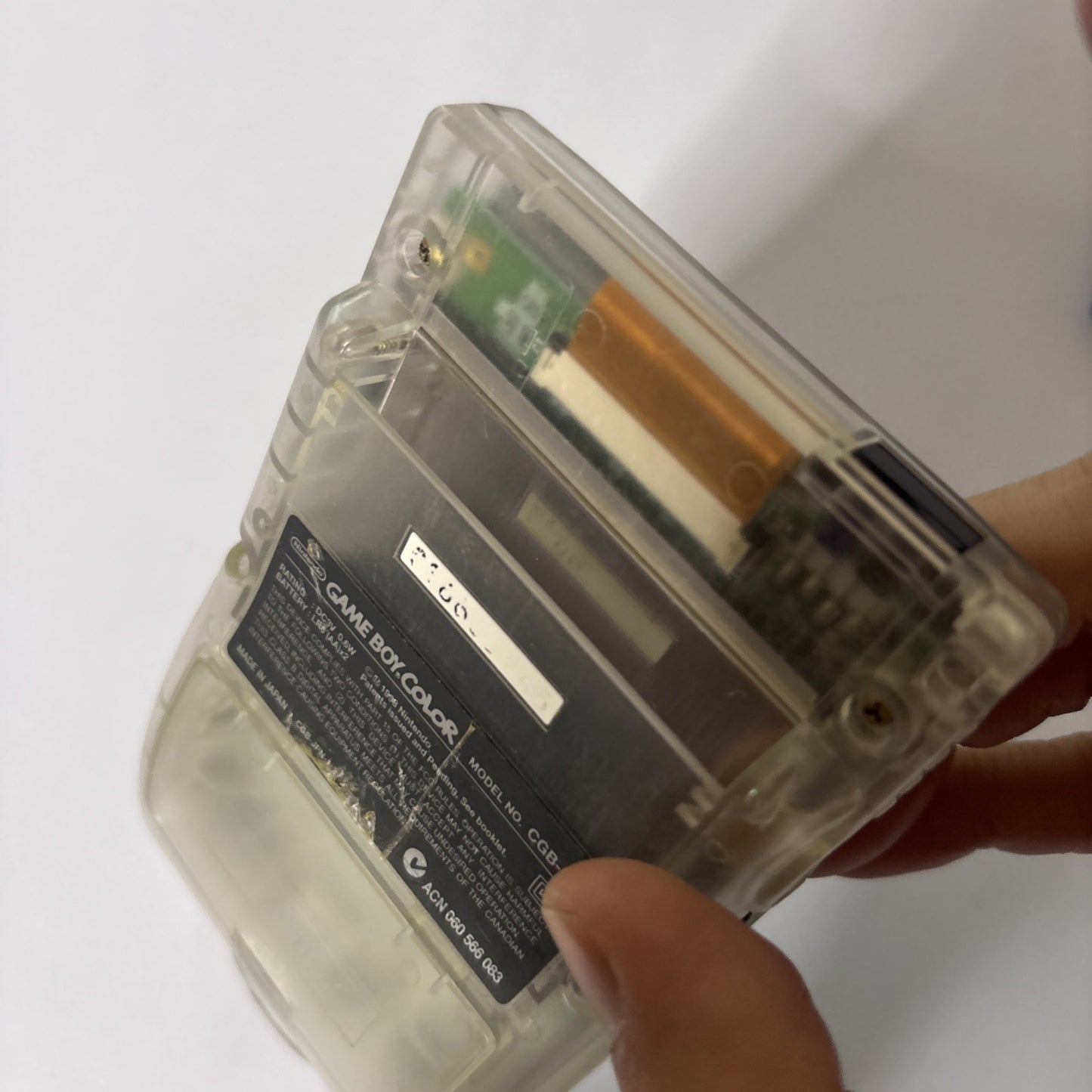 Nintendo Gameboy Colour Console Transparent CGB-001 Made In Japan