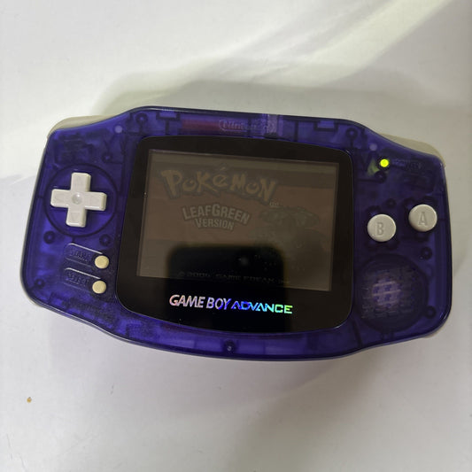 Nintendo Gameboy Advance Transparent Purple AGB-001 Made In Japan