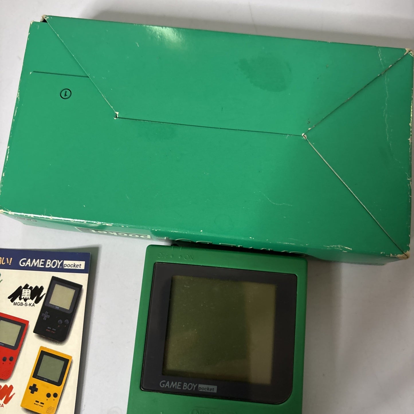 Nintendo Gameboy Pocket Green With Box MGB-001