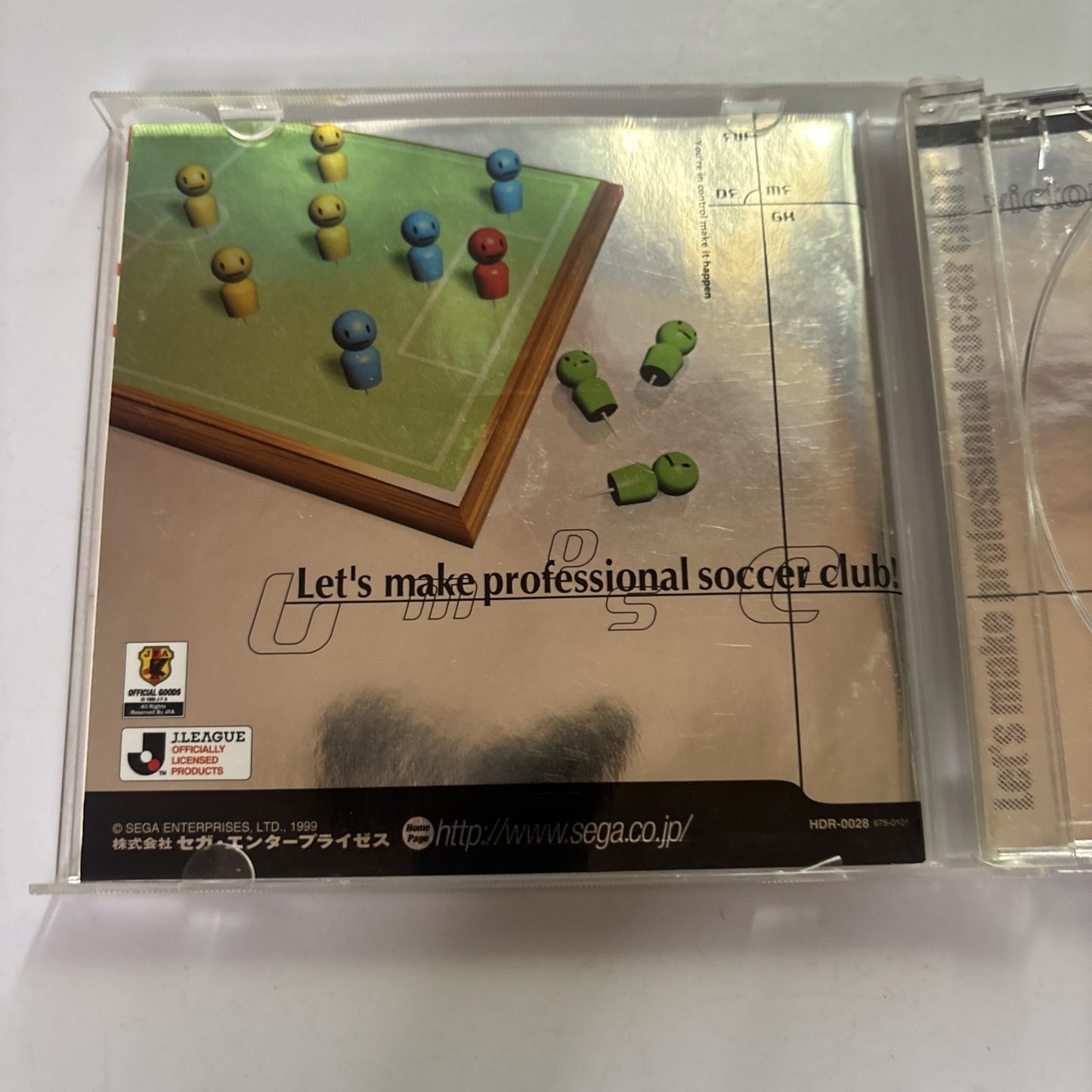 J. League Professional Soccer Club Sega Dreamcast NTSC-J Japan HDR-0028