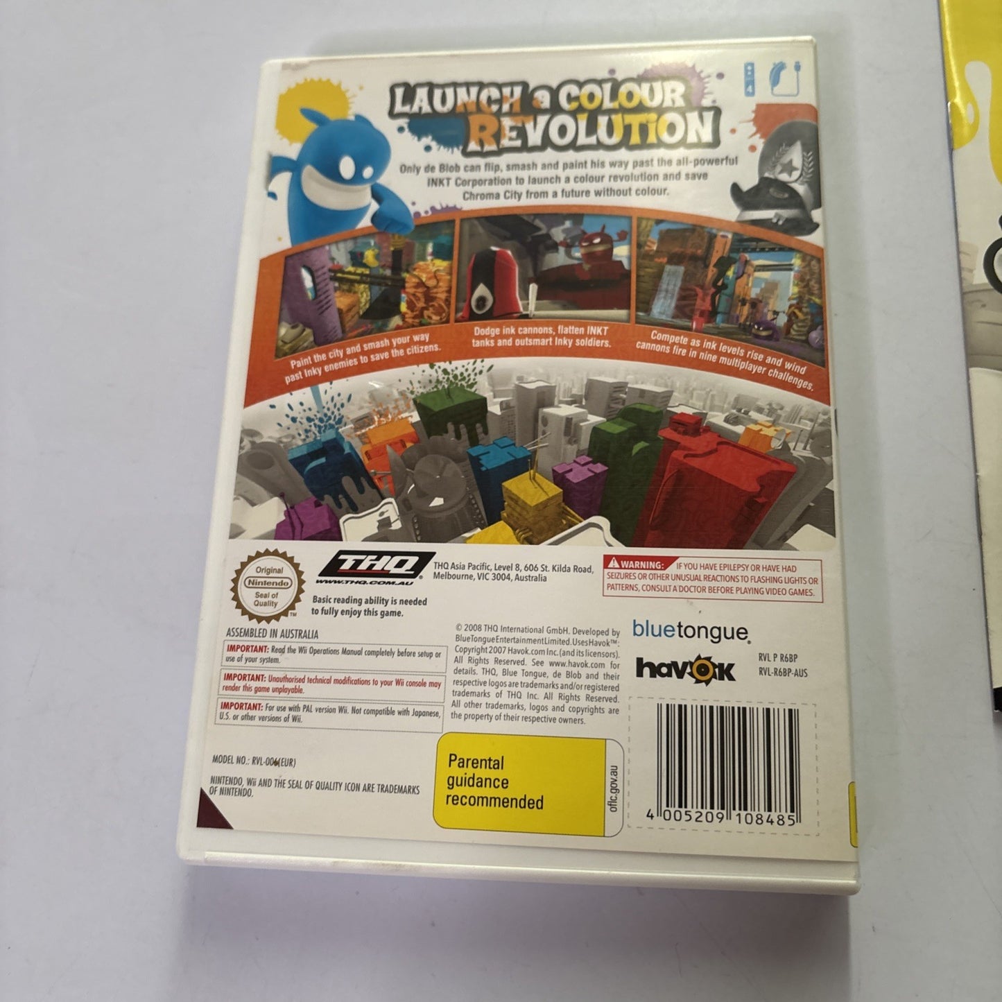 De Blob - Nintendo Wii Manual PAL