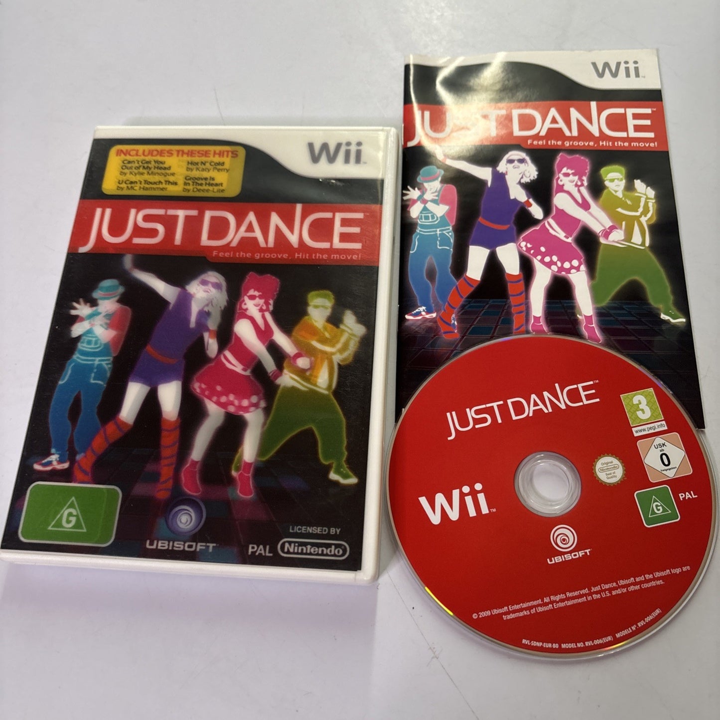 Just Dance (Nintendo Wii, 2009) Manual PAL