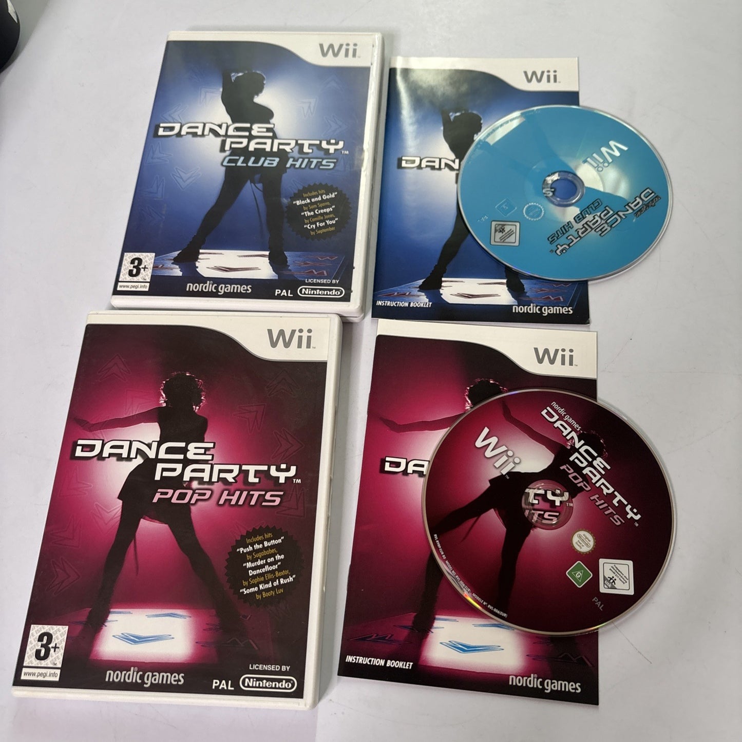 Dance Party Club Hits / Pop Hits Nintendo Wii PAL Manual