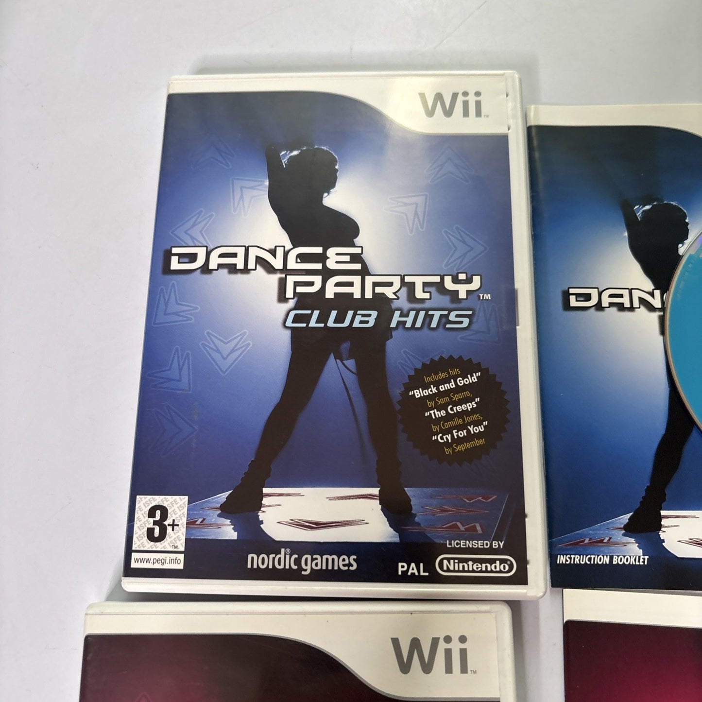 Dance Party Club Hits / Pop Hits Nintendo Wii PAL Manual