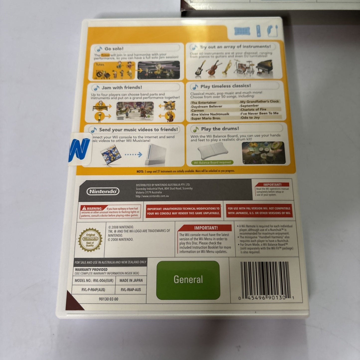 Wii Music Nintendo Wii 2008 Game PAL Complete With Manual