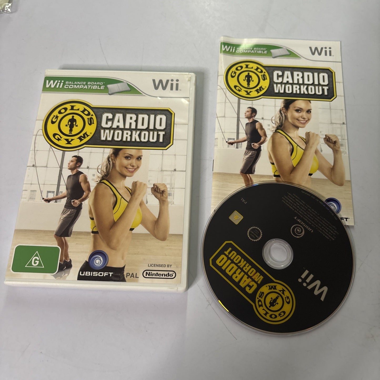 Golds' Gym Cardio Workouts Nintendo Wii Manual PAL