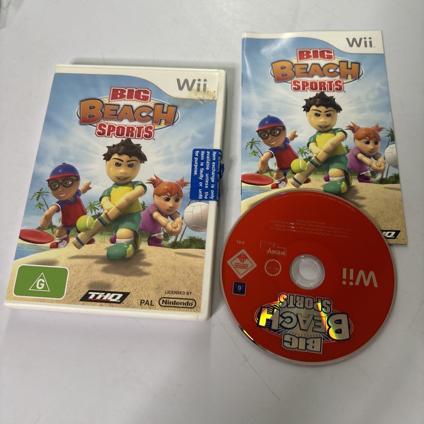 Big Beach Sports - Nintendo Wii Game W/ Manual - PAL