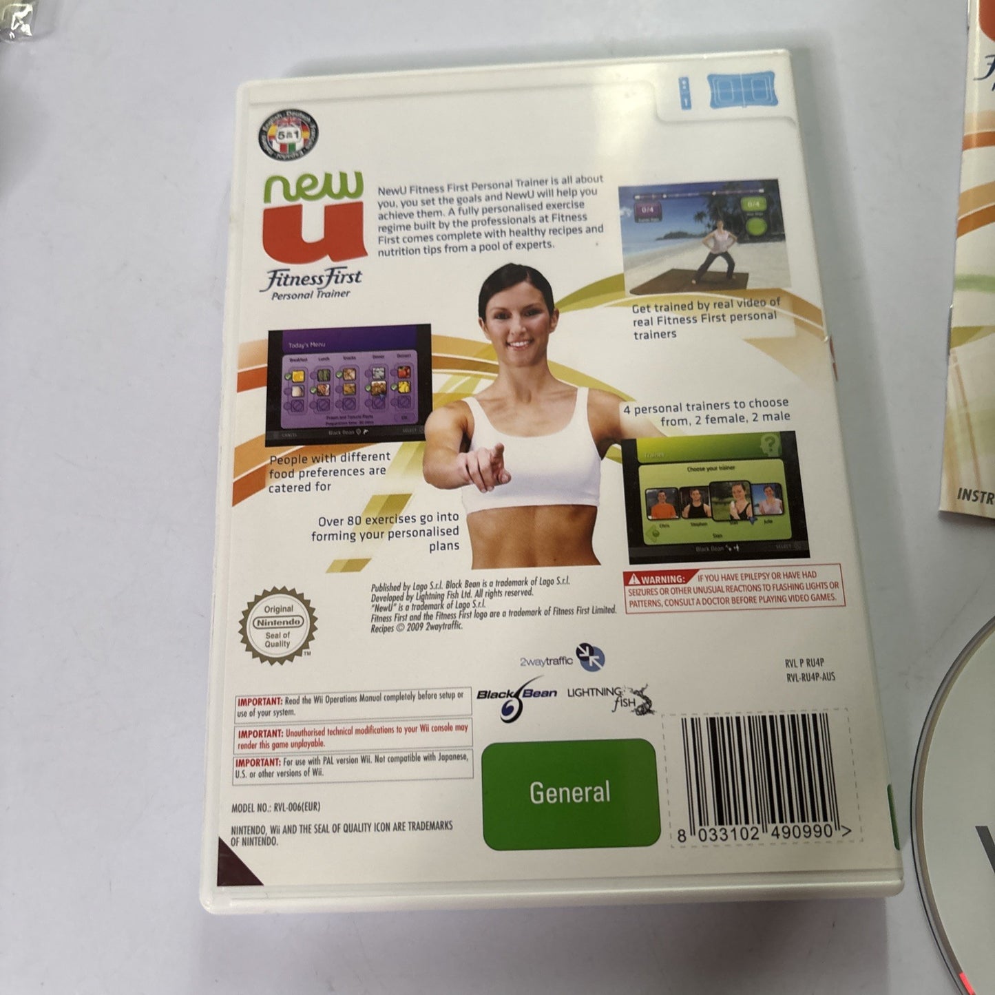 New U Fitness First Personal Trainer Nintendo Wii PAL Complete With Manual