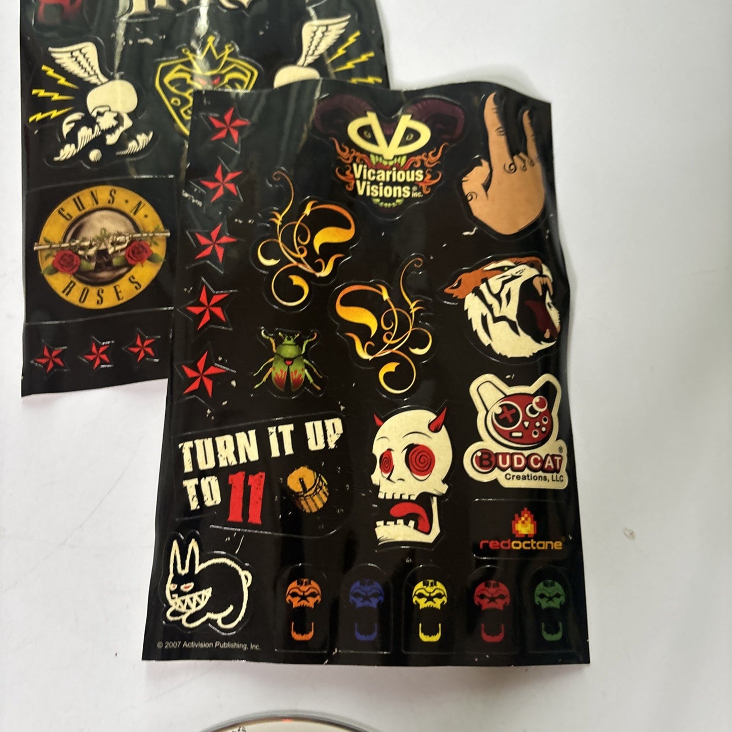 Guitar Hero III 3 Legends Of Rock Nintendo Wii PAL Stickers