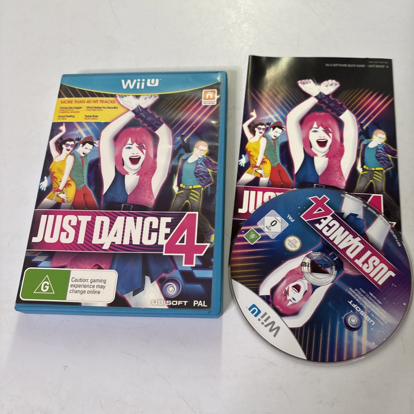 Just Dance 4 - Nintendo Wii U Game - Complete With Manual PAL