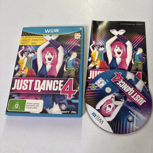 Just Dance 4 - Nintendo Wii U Game - Complete With Manual PAL